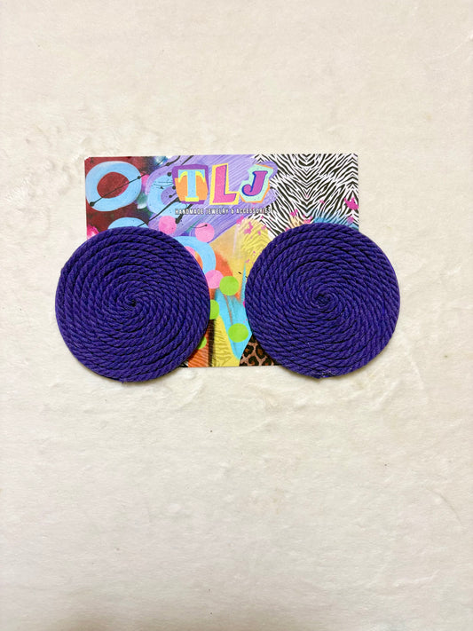 Cinnamon Stud Earrings - Poetic Purple