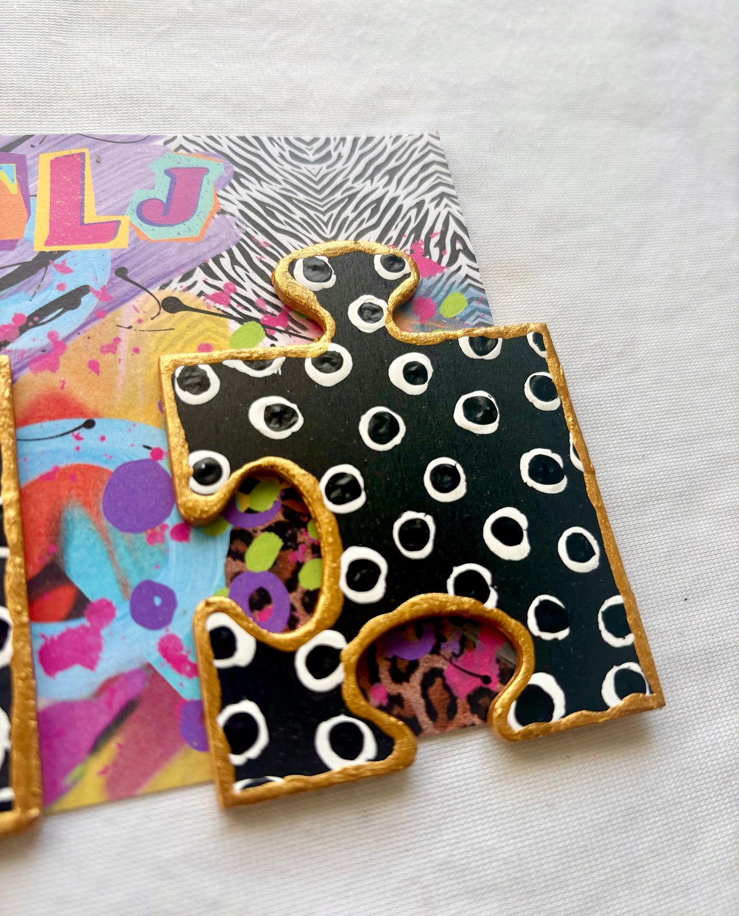 Dee Dee Dots Puzzle Stud Earrings