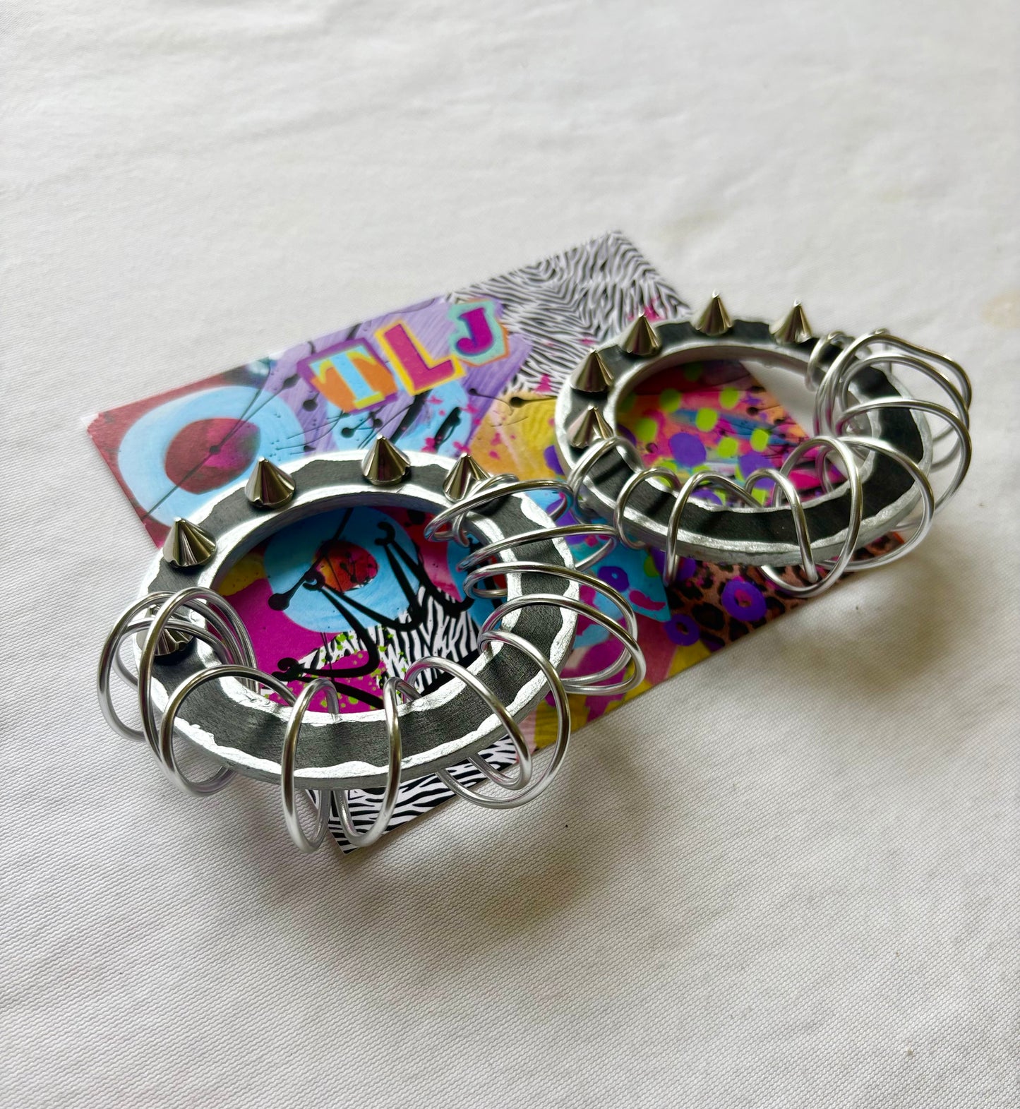 Luna Hoops Stud Earrings - Nubian Noire