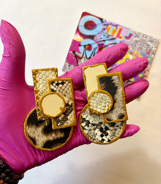 Ivory Art Deco Earrings