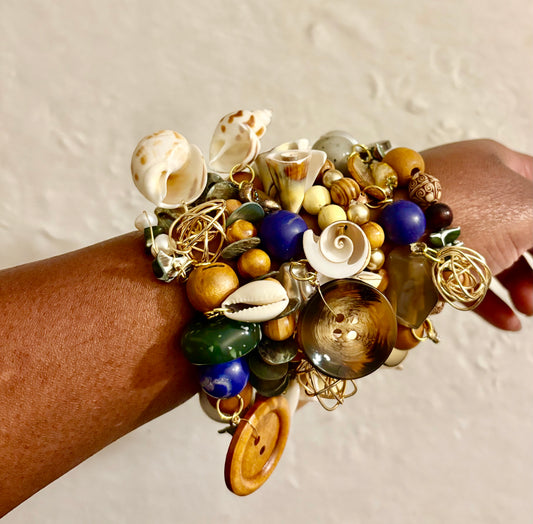 Trinity Bracelet Stack of 7 |Size 7.75 Inch Stretch Bracelets