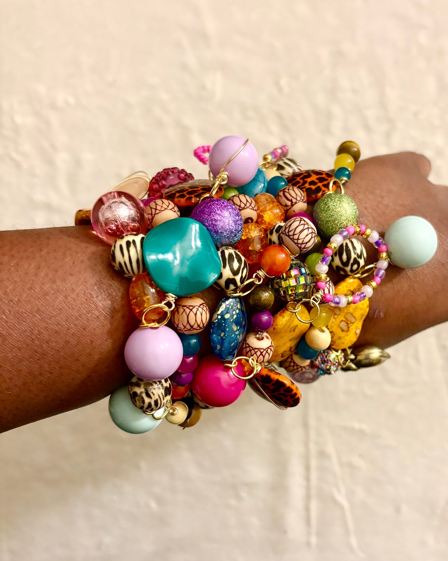 Brielle Bracelet Stack of 7 |Size 7.75 Inch Stretch Bracelets