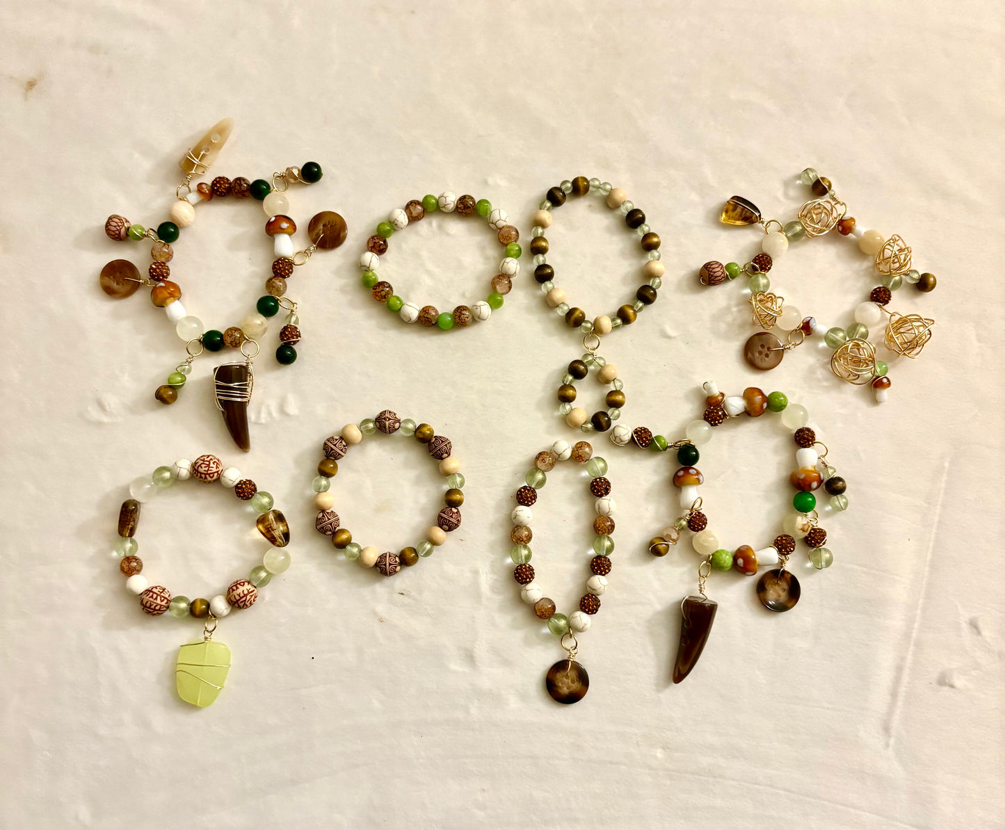 Malani Bracelet Stack of 8 |Size 7.75 Inch Stretch Bracelets