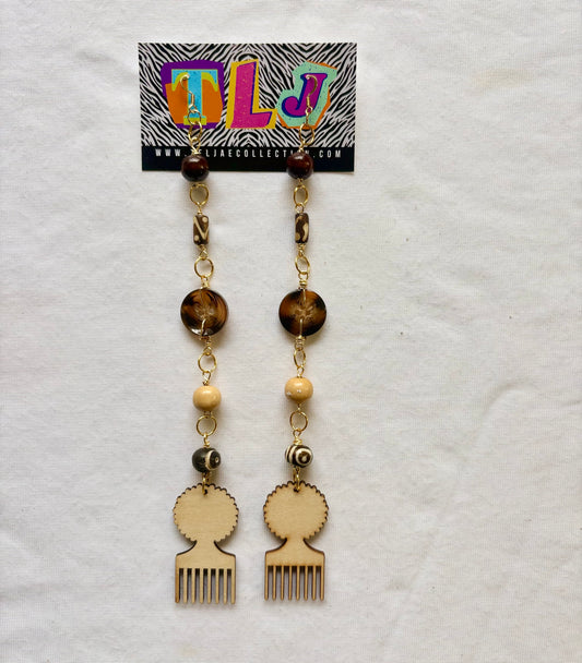 Ebony Dangle Earrings