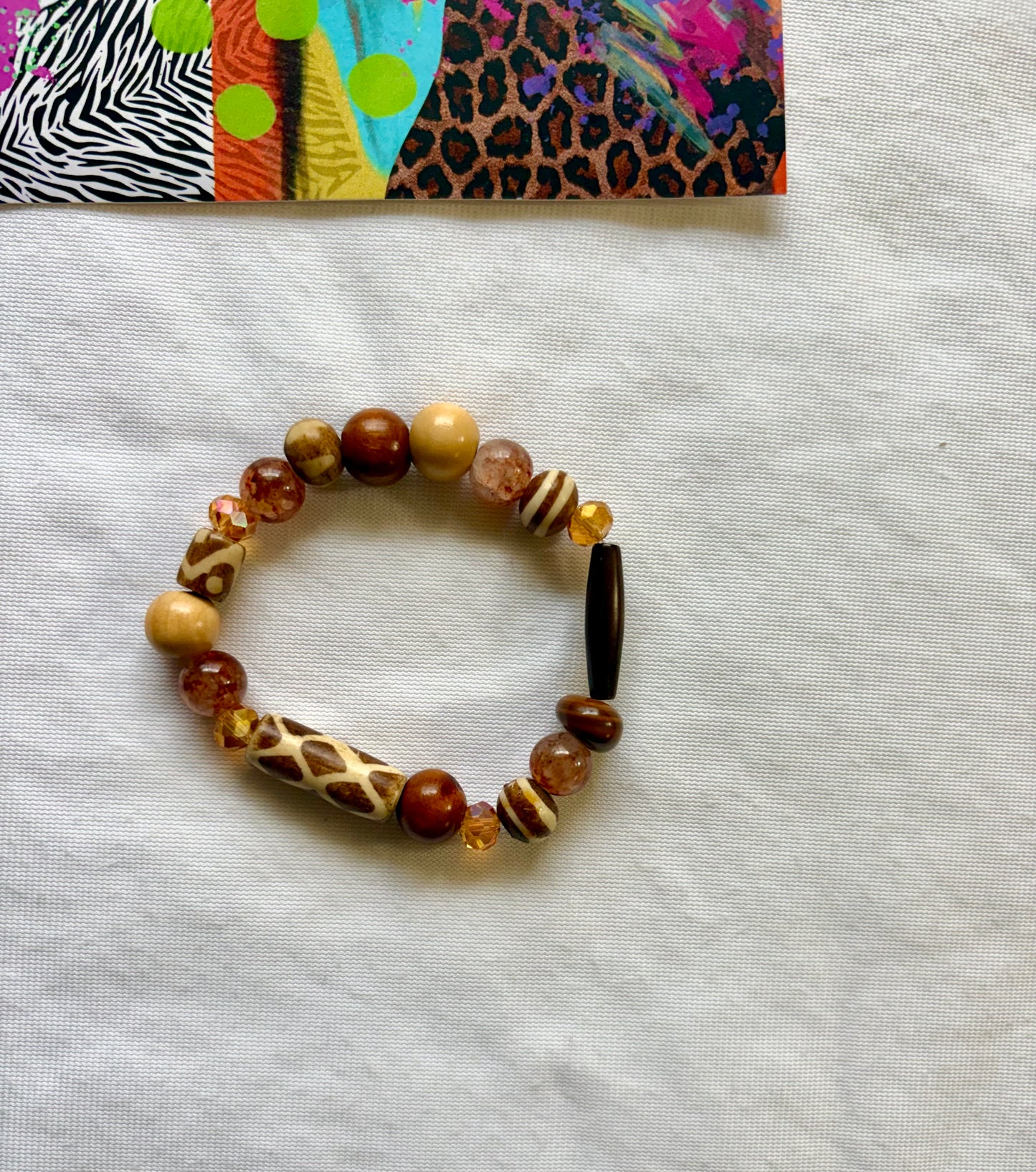 Shelia Bracelet Stack of 5 Set & Earrings | Size 7.75 Inch Stretch Bracelets