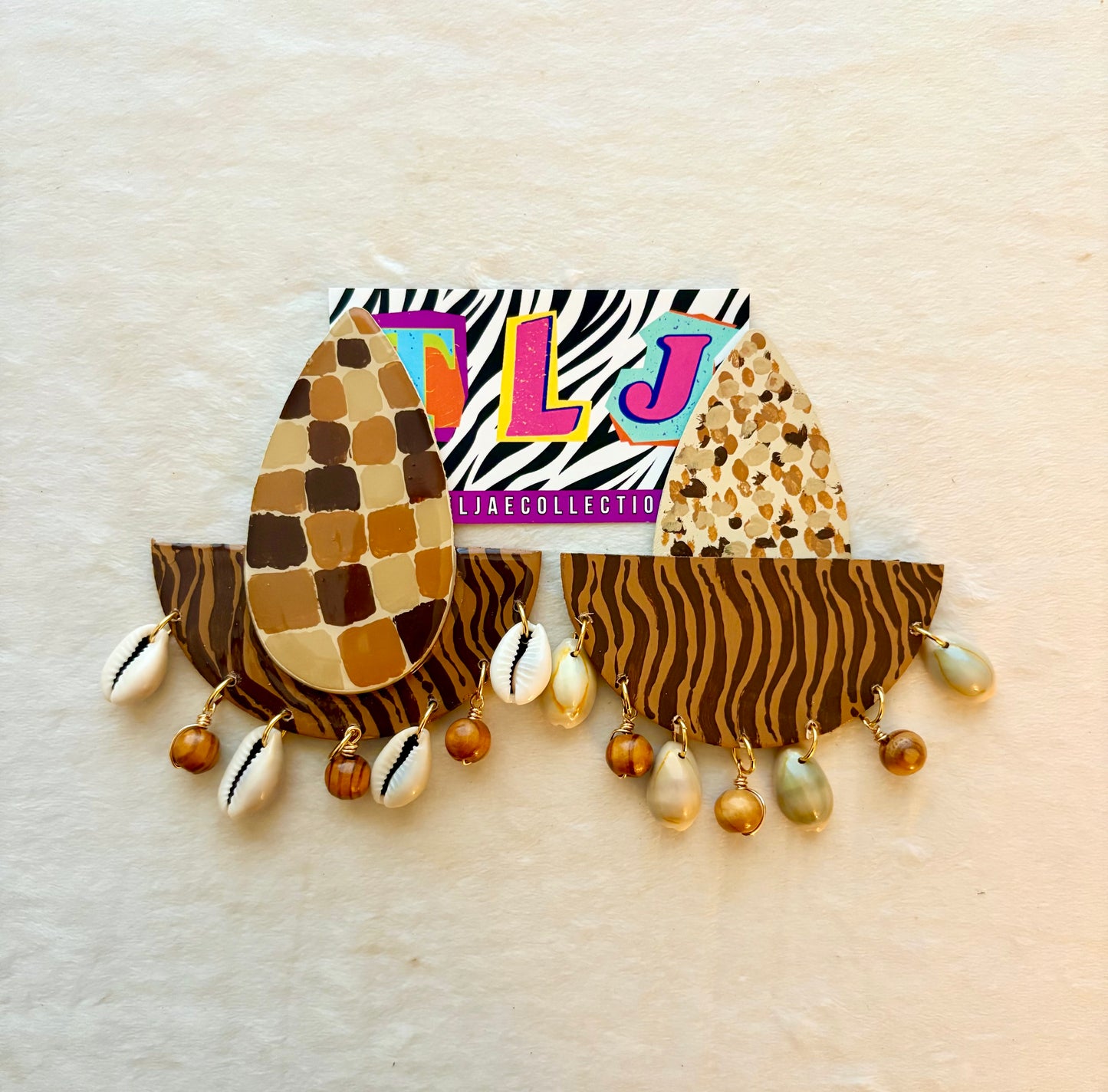 Shani Dangle Earrings- 4.25 inches