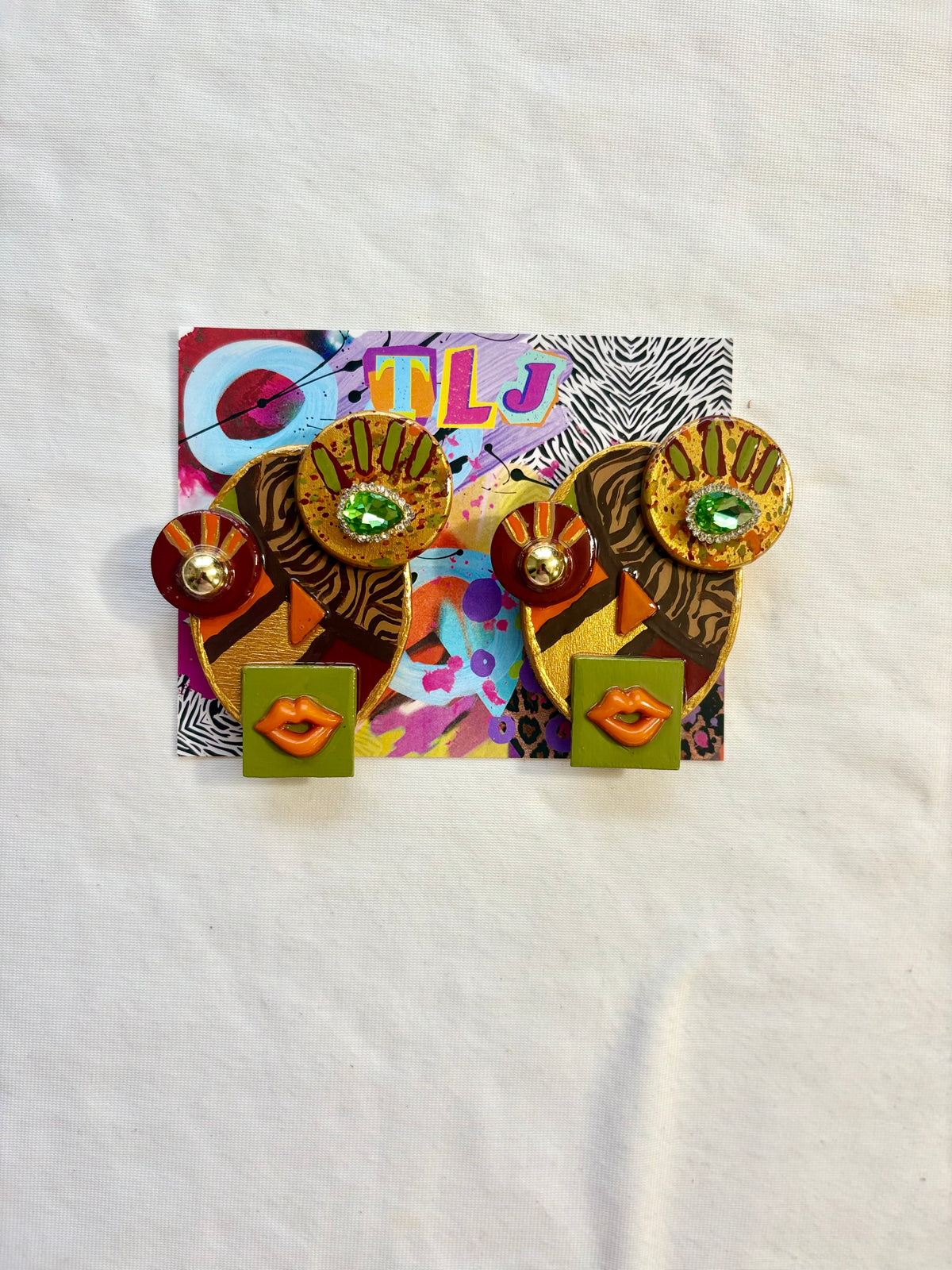 Fall Harvest Shecasso Stud Earrings