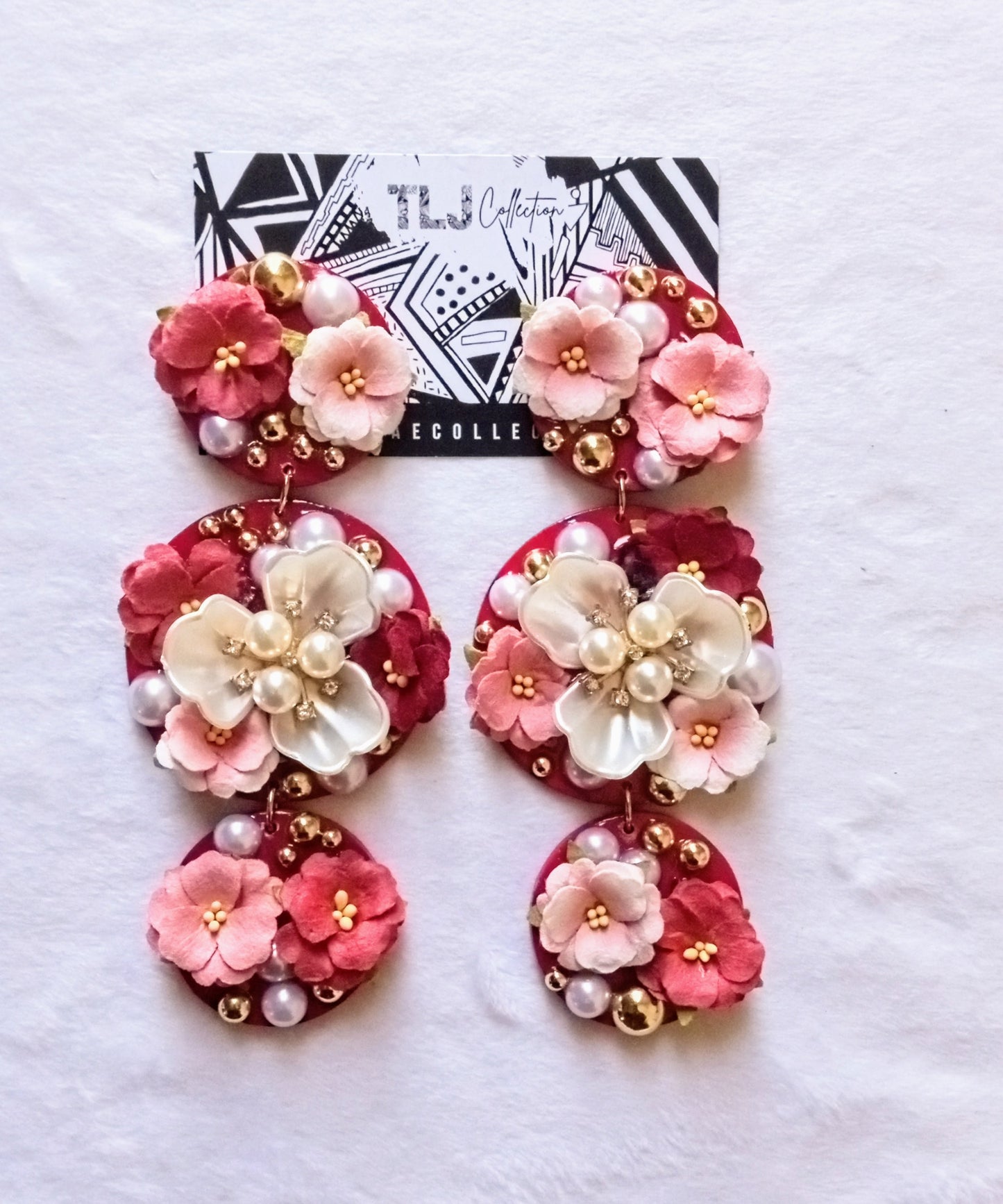 Iris Statement Earrings | 5 Inches