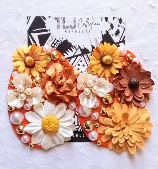Clementine Statement Earrings|  4.25 Inches