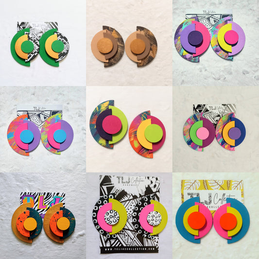 Art Deco Bundle - 9 Pairs Of Earrings