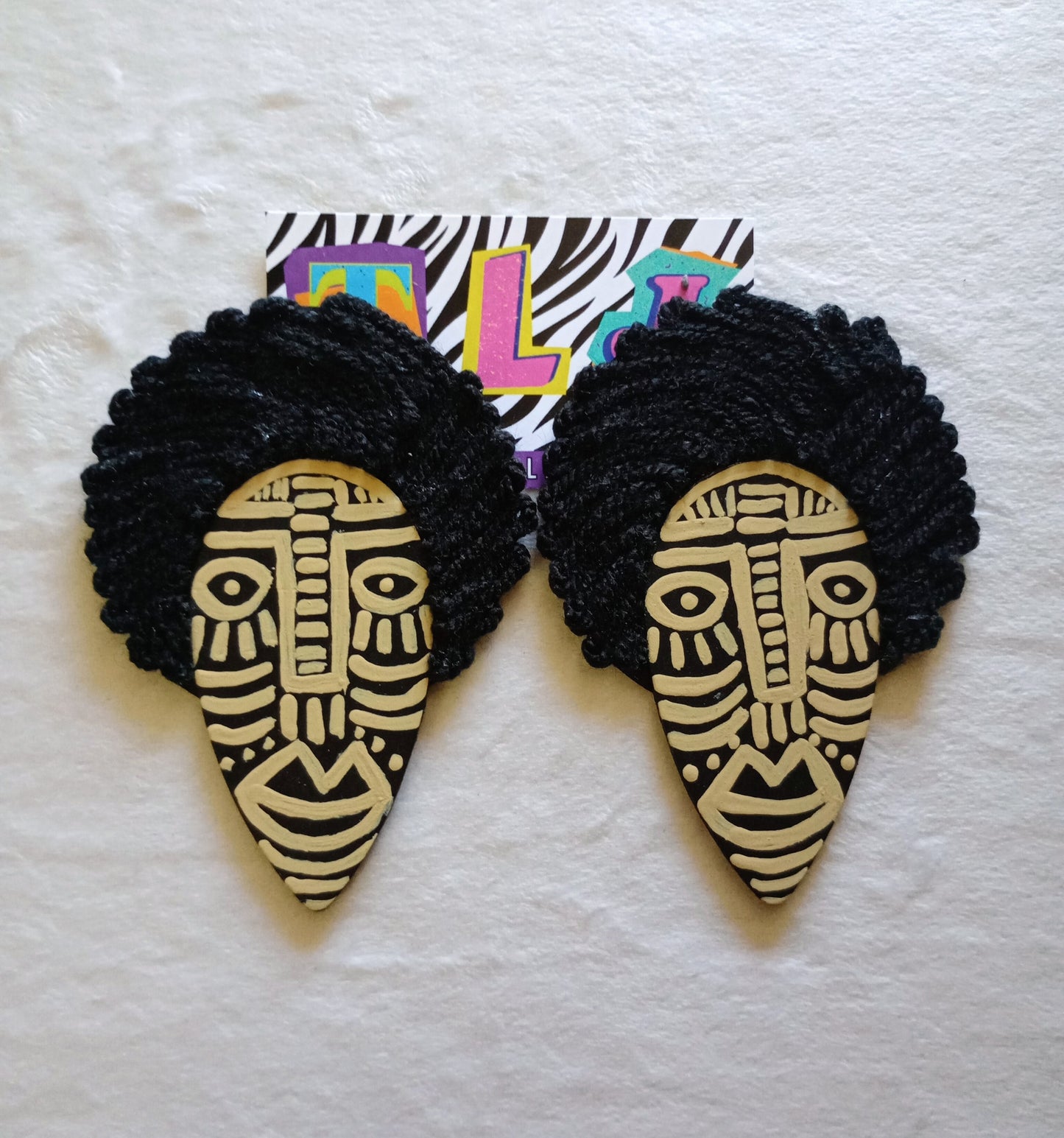 Shilah Tribecasso Statement Earrings- Matte finish