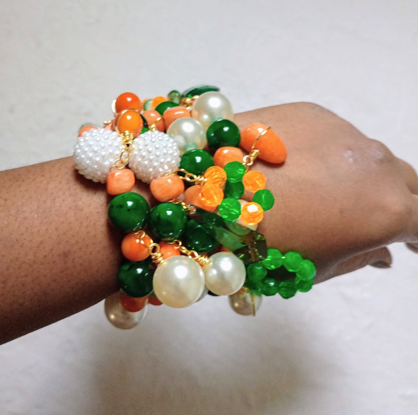 FAMU Inspired Set of 4 | Size 7.75 inch Stretchy Bracelets