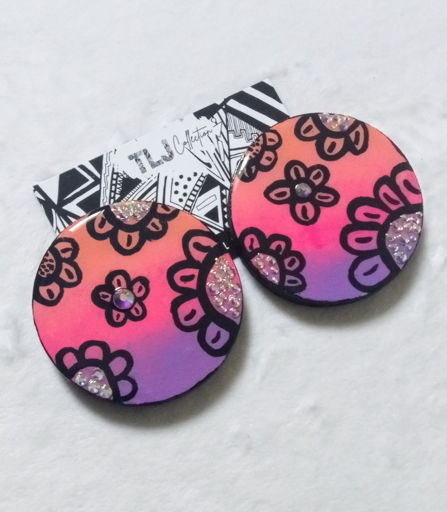 Bloom In Sunset Earrings| 2.25 Inches