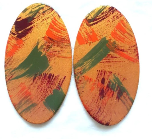 Fall Abstract Earrings- MTO