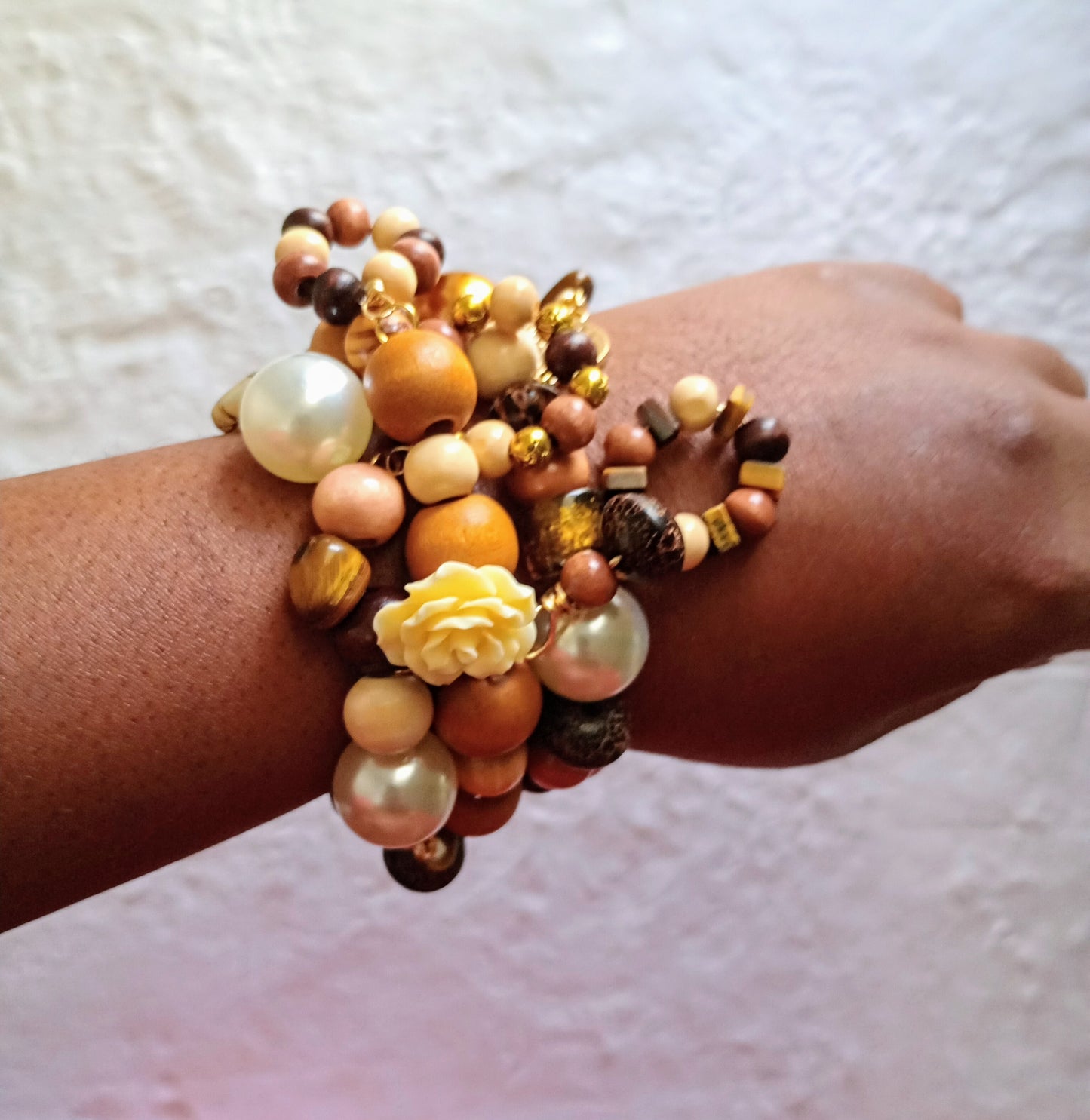 Shades Of Melanin Bracelets Stack of 3 | Size 7.75 Inch Stretchy Bracelets