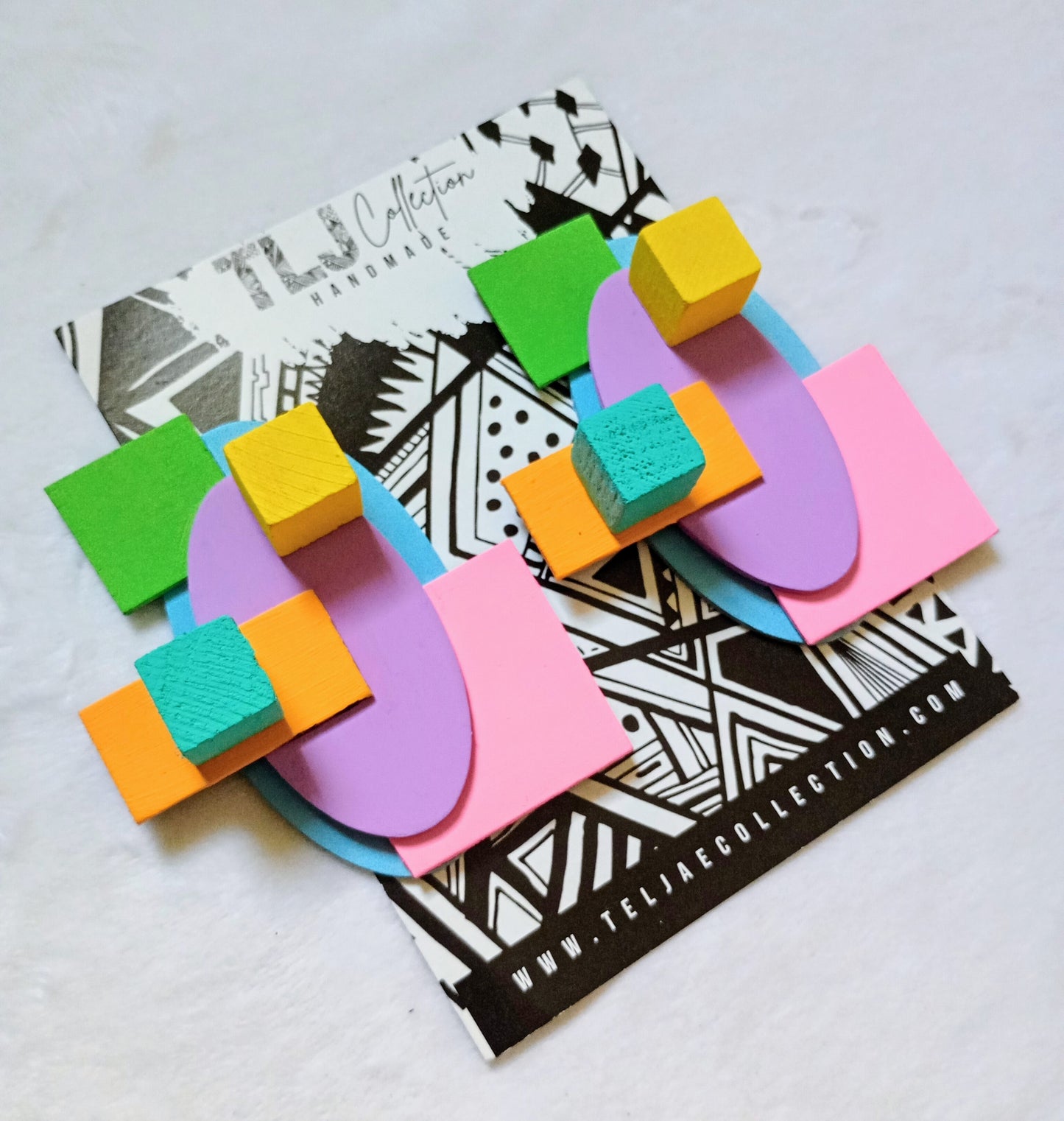 Pastels Art Deco Earrings