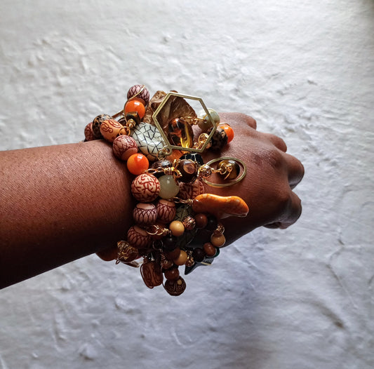 Bohemian Stack of 3| Size 7.75 Inch Stretchy Bracelets