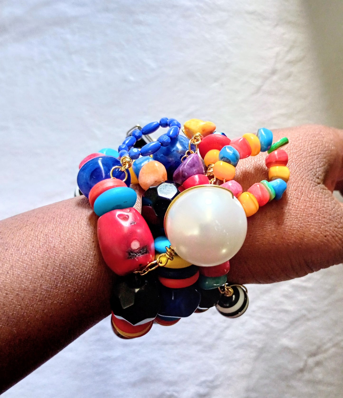 Primary Colors Stack of 3| Size 7.75 Inch Stretchy Bracelets