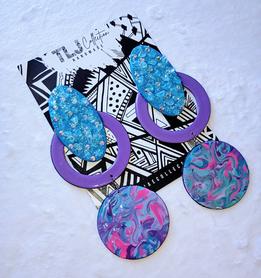 The Blue Lagoon Dangle Earrings