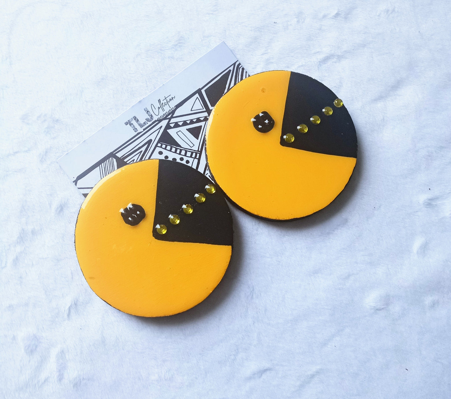 Pacman inspired earrings