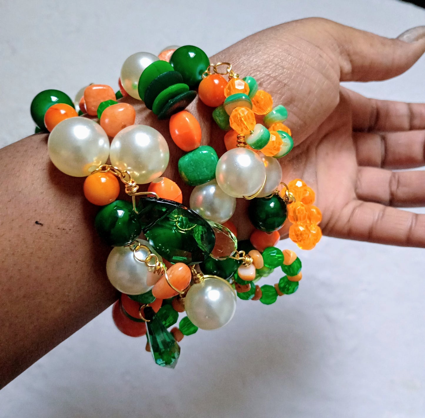 FAMU Inspired Set of 4 | Size 7.75 inch Stretchy Bracelets