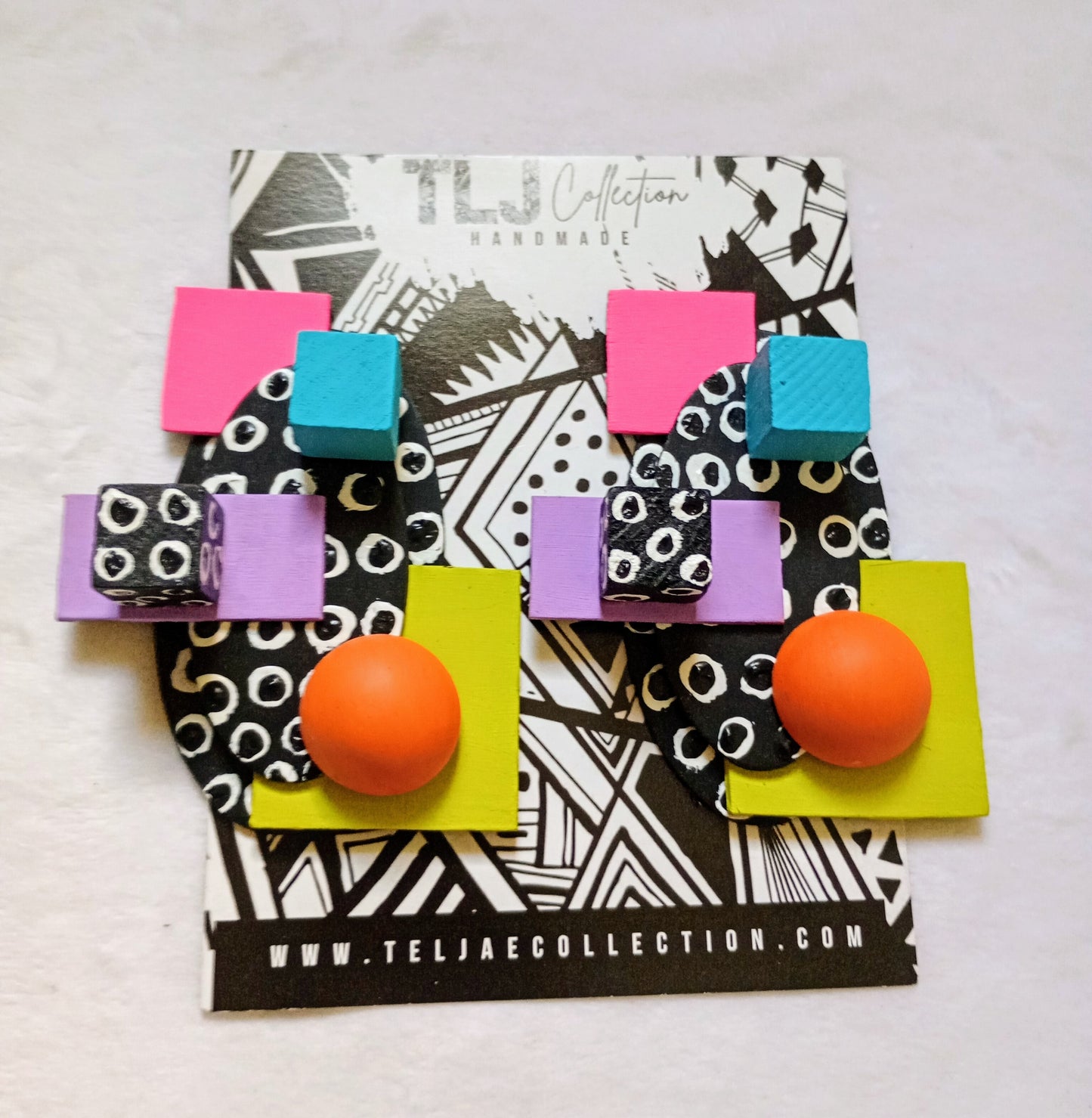 80s Vintage OG Art Deco Earrings- Made To Order (MTO)