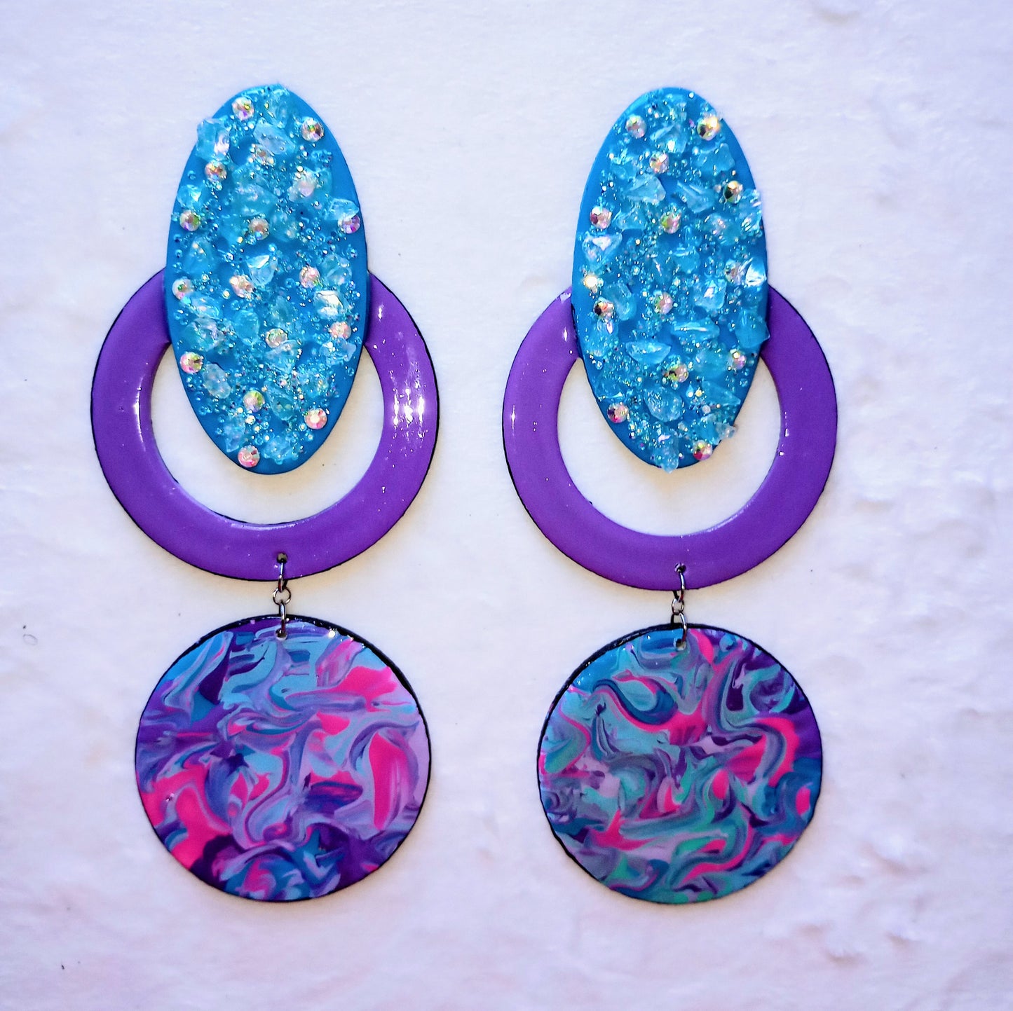 The Blue Lagoon Dangle Earrings