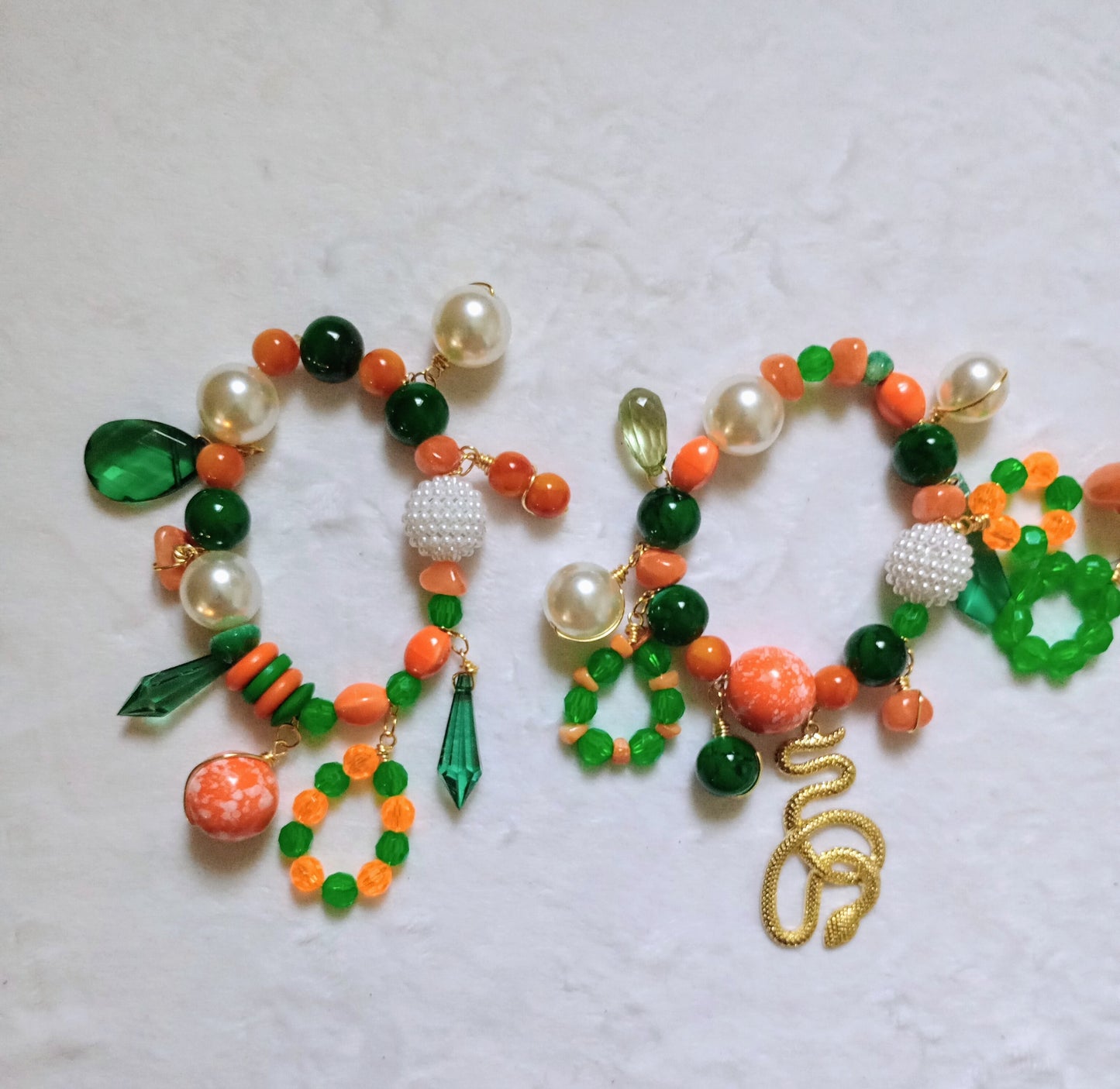 FAMU Inspired Set of 4 | Size 7.75 inch Stretchy Bracelets