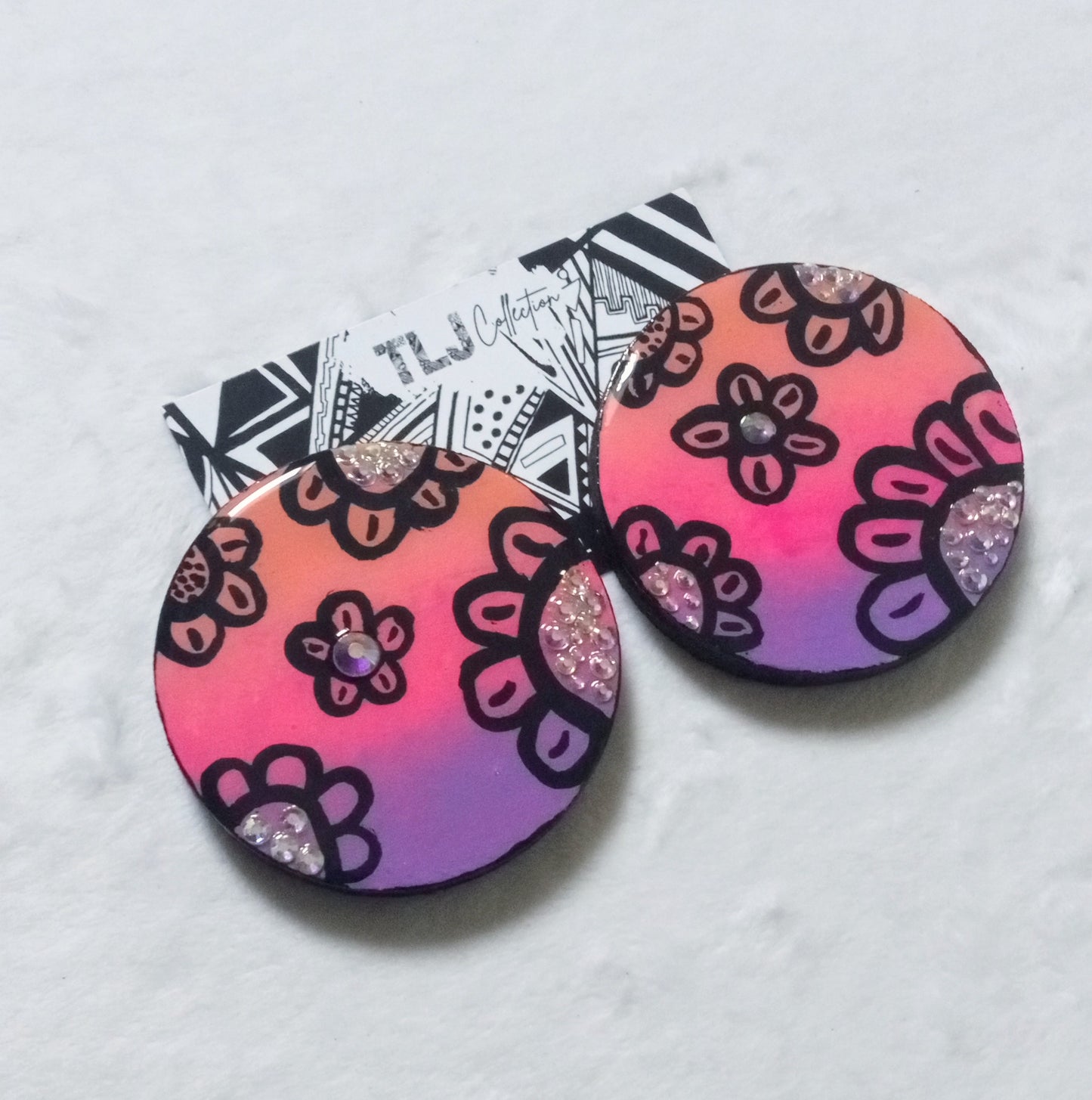 Bloom In Sunset Earrings| 2.25 Inches