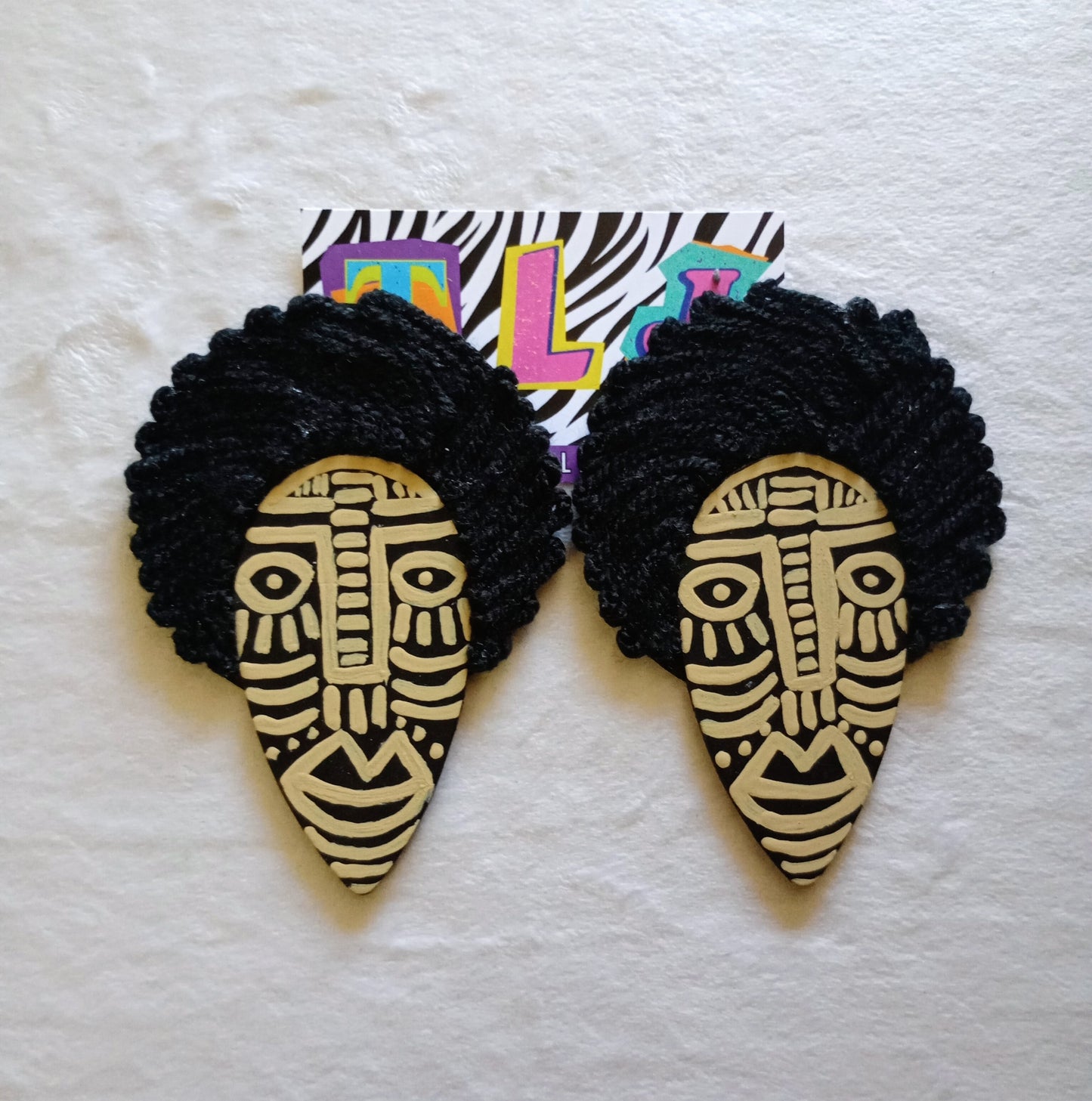 Shilah Tribecasso Statement Earrings- Matte finish