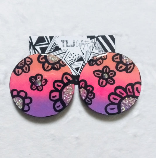 Bloom In Sunset Earrings| 2.25 Inches