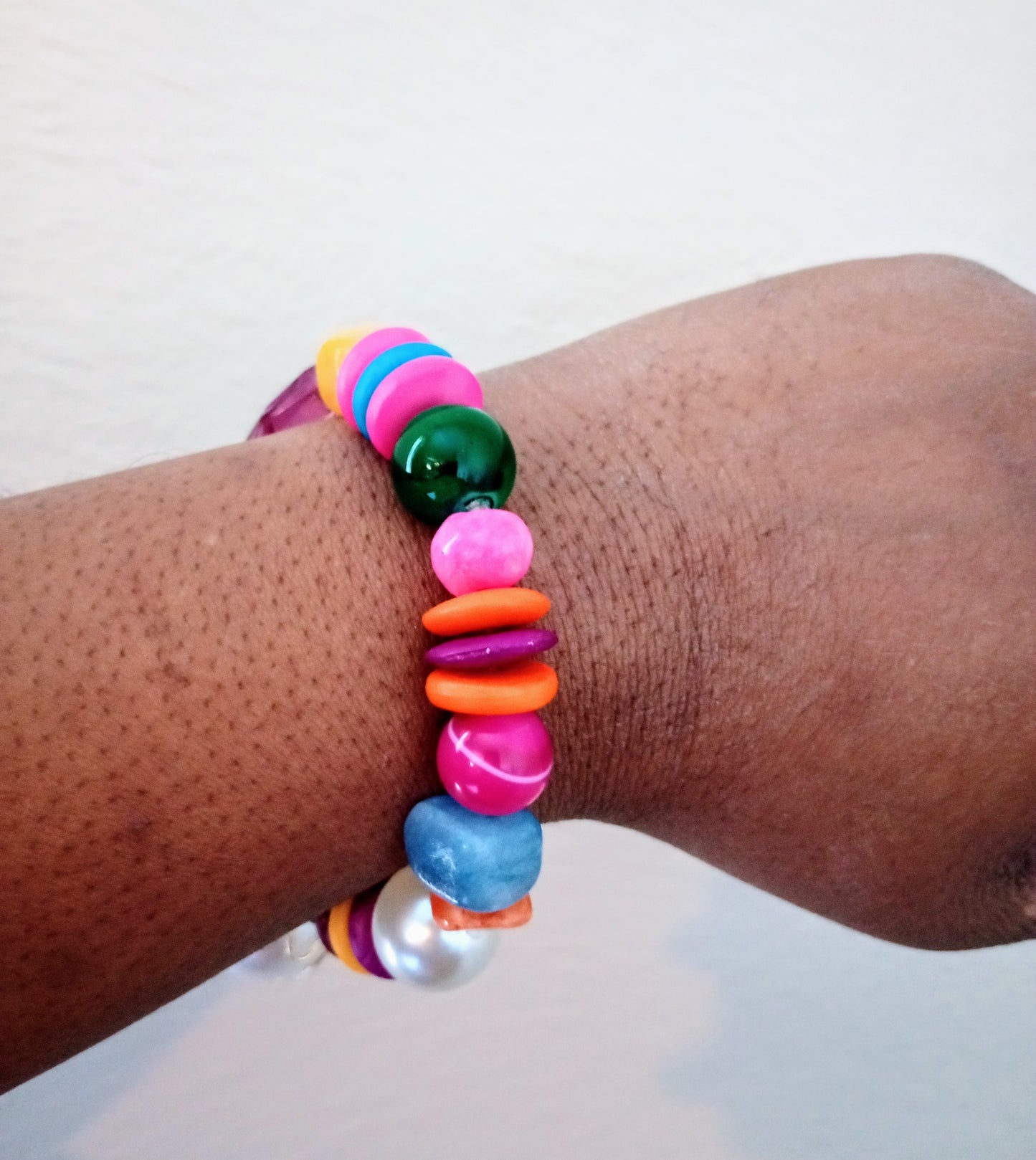 Fruity pebbles Bracelet | Size 7.75 inch Stretchy Bracelet