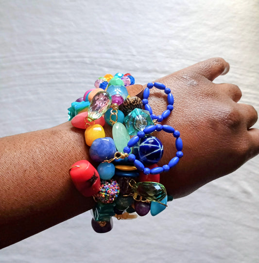 Baecation Bracelet Stack of 3 | Size 7.75 Inch Stretchy Bracelets