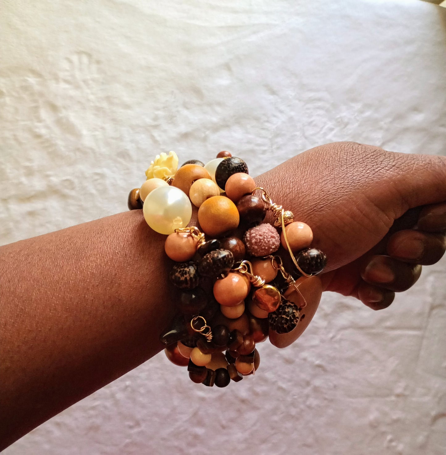 Shades Of Melanin Bracelets Stack of 3 | Size 7.75 Inch Stretchy Bracelets